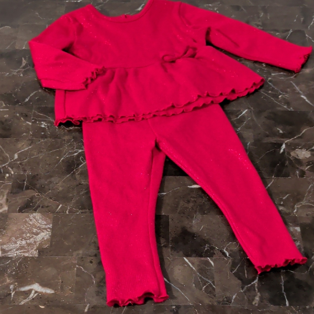 Red Ruffled Toddler Outfit
